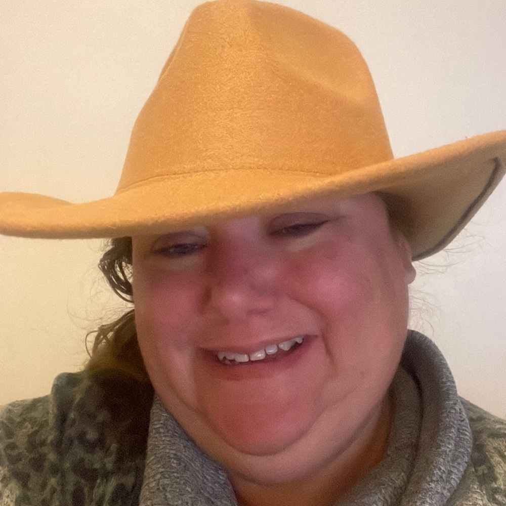 Momentum tan western hat new condition felt
